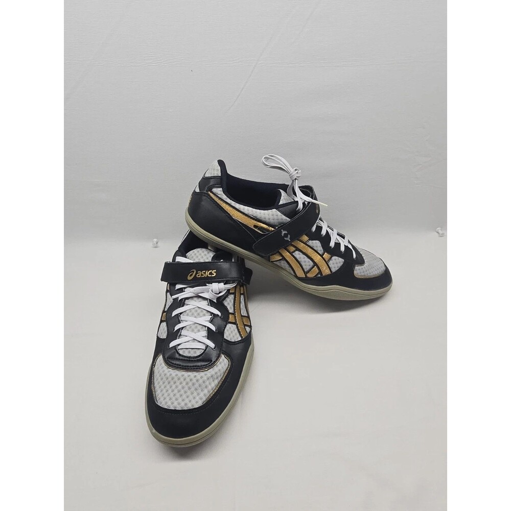 Asics Hyperthrow 2 Mens Size 10 Gray Black Yellow Running Track Field Shoes